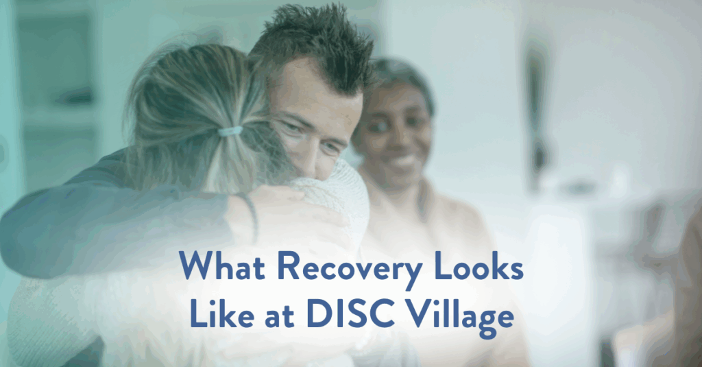 Person getting recovery services in florida at DISC Village for substance use disorder.