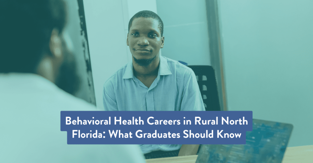 Behavioral Health Careers in North Florida. Man interviewing for a job at DISC Village.